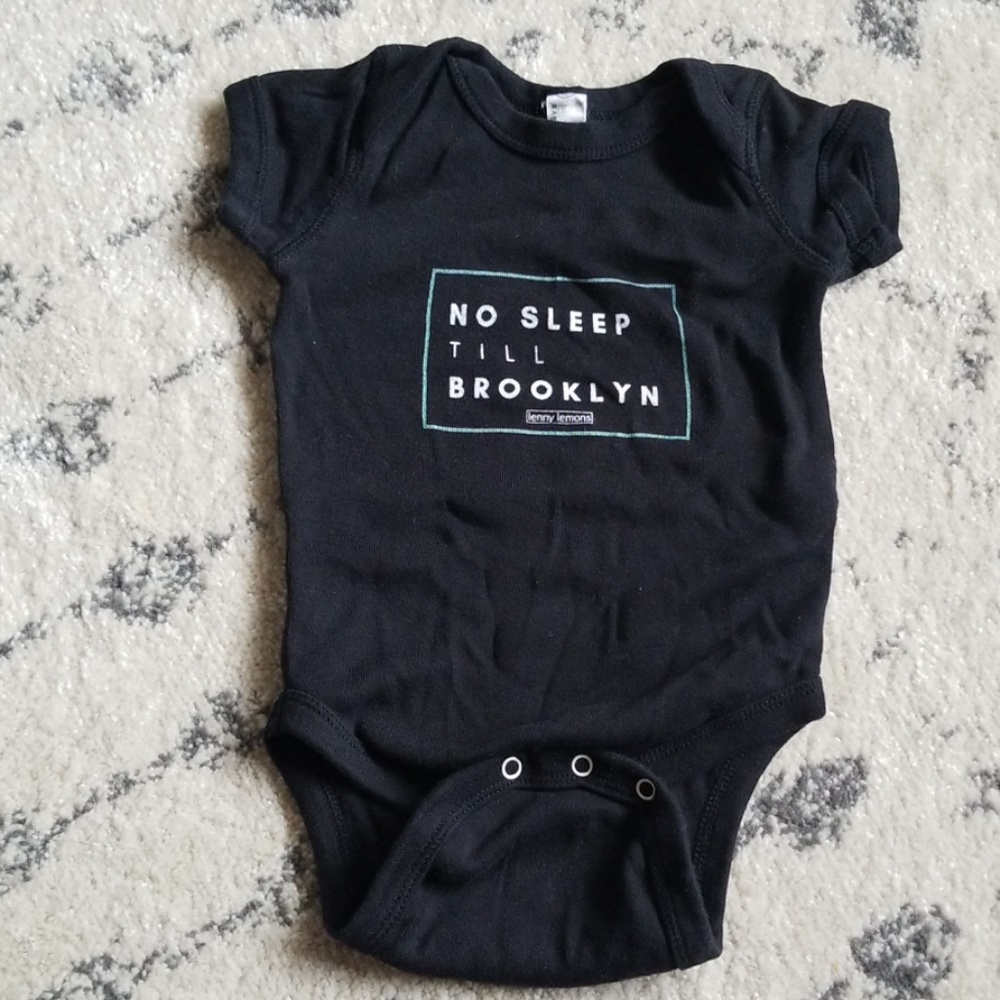 "No sleep till Brooklyn" onsie